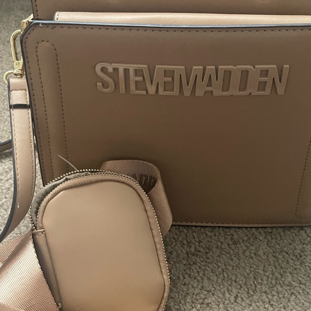 Steve Madden Tan Satchel Bag